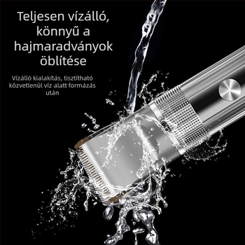Felnőttek és gyerekek hajvágója, professzionális fodrászati eszköz, intelligens akkumulátor kijelző, vízálló, kerámiás vágófej, beépített akkumulátor 1200–2000 mAh, üzemidő 1–3 óra