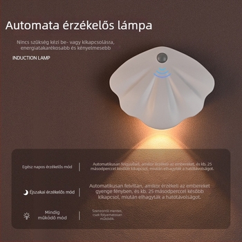 Újratölthető intelligens LED éjszakai lámpa mozgásérzékelővel, vezeték nélküli mágneses beltéri falikar, házszám világítás