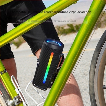 Kültéri Bluetooth hangszóró RGB fénnyel, 2x8W, IPX5, Bluetooth 5.3, 20Hz-20kHz, 15 m hatótáv