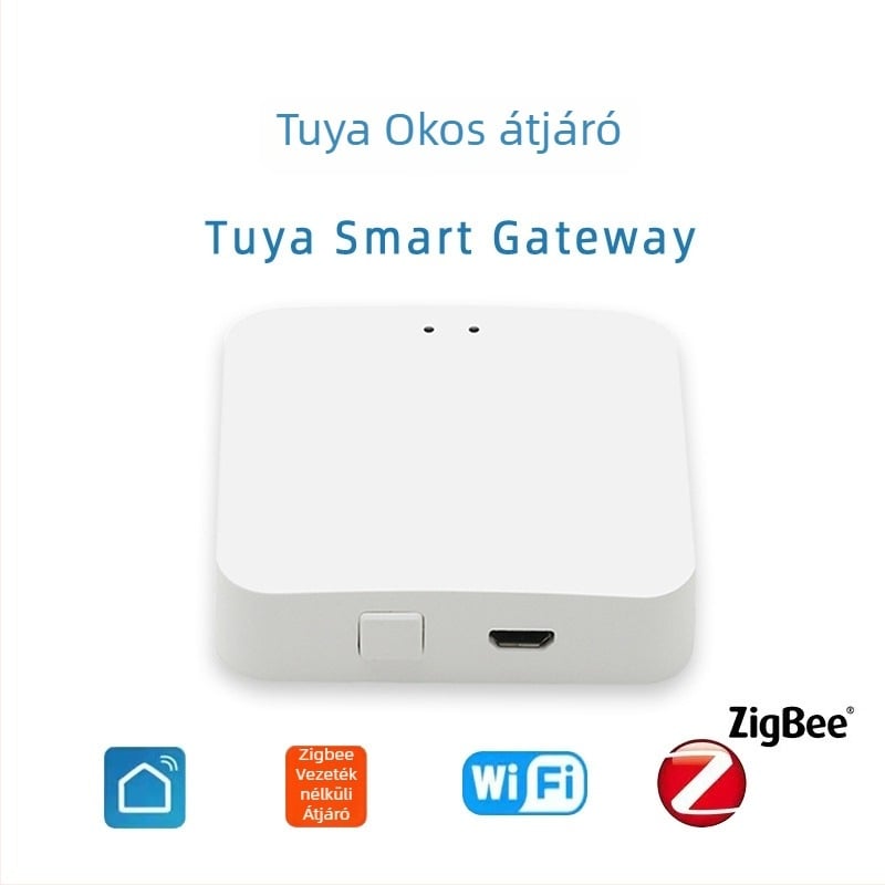 Graffiti SY-WZJ1 Okos Zigbee Vezeték Nélküli Átjáró Tuya Smart 3.0 Központi Vezérléssel, 2,4 GHz-es Wi‑Fi, Tűzfal Támogatás