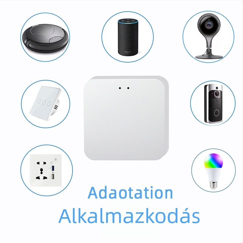 Graffiti SY-WZJ1 Okos Zigbee Vezeték Nélküli Átjáró Tuya Smart 3.0 Központi Vezérléssel, 2,4 GHz-es Wi‑Fi, Tűzfal Támogatás