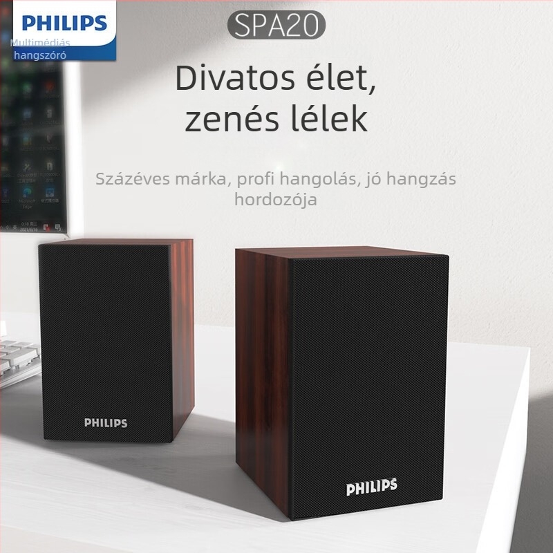 PHILIPS SPA20 fa asztali USB hangszóró számítógéphez и laptophoz, 2023