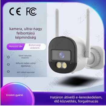 Kültéri hálózati kamera 1080P éjjellátással, IR 20 m-ig, emberi alak és mozgás észlelése, -20°C-tól 80°C-ig