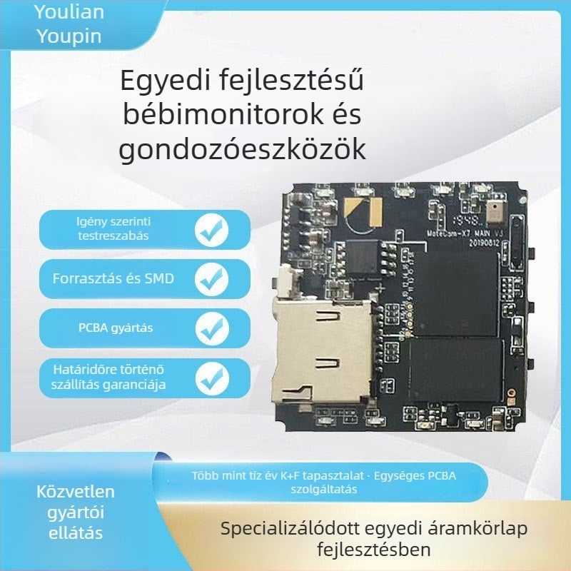 Youlian PCBA áramkörlap gyermekmonitorhoz és felnőtt-/állatgondozó kamerához – testreszabható konfiguráció
