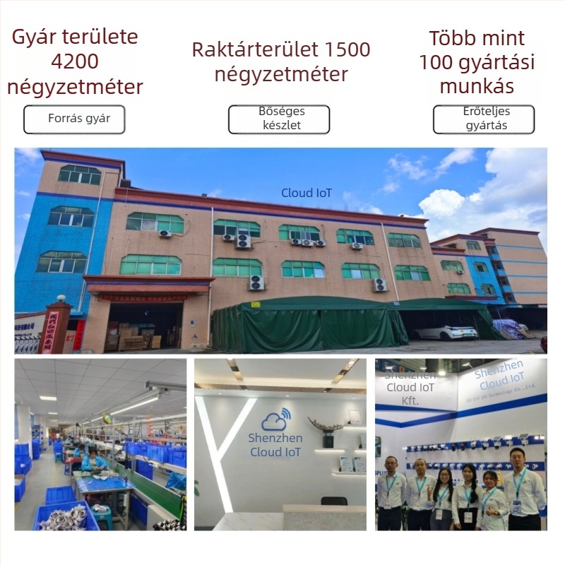 IP kamera 1080P HD videóval, éjszakai látás, IR táv 20 m, mozgás- és humanoid észlelés riasztás, kültéri használat, üzemeltetési tartomány -20°C-tól 80°C-ig