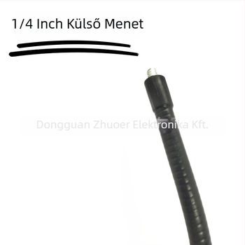 Monitor tartó 360°-os forgatással, fém kivitel, hőre zsugorodó cső bevonattal, rugalmas nyak