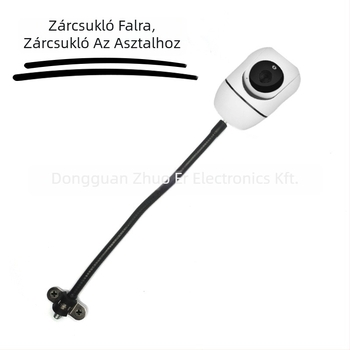 Monitor tartó 360°-os forgatással, fém kivitel, hőre zsugorodó cső bevonattal, rugalmas nyak