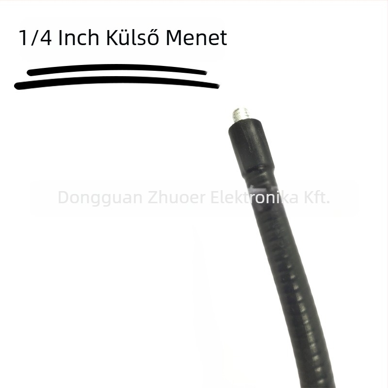 Monitor tartó 360°-os forgatással, fém kivitel, hőre zsugorodó cső bevonattal, rugalmas nyak