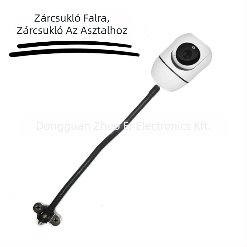 Monitor tartó 360°-os forgatással, fém kivitel, hőre zsugorodó cső bevonattal, rugalmas nyak