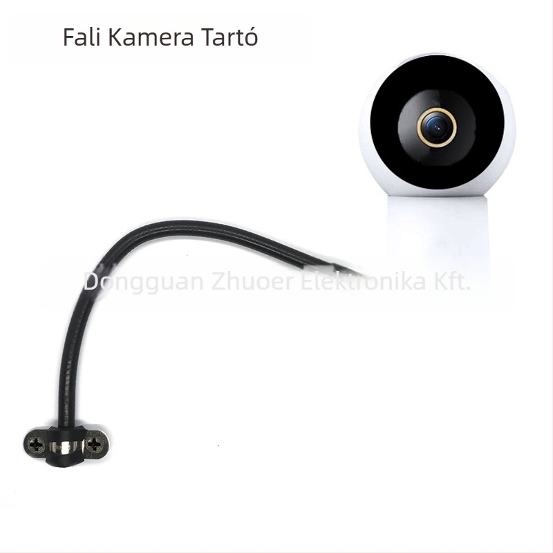 Monitor tartó 360°-os forgatással, fém kivitel, hőre zsugorodó cső bevonattal, rugalmas nyak