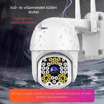 Kültéri IP kamera, 360° nézet, 4G vezeték nélküli, 8MP GC8613 érzékelő, 4mm F1.6 objektív, éjjellátás 30 m-ig
