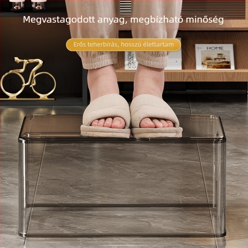 Asztali tároló doboz, fedél nélküli, PET anyag, rendezésre, modern minimalist stílus