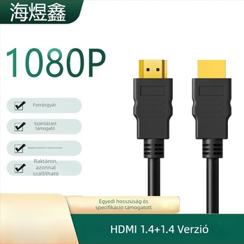 HDMI-kábel TV-hez/Projektorhoz, réz vezetők, aranyozott csatlakozók, hossz 1,5–30 m