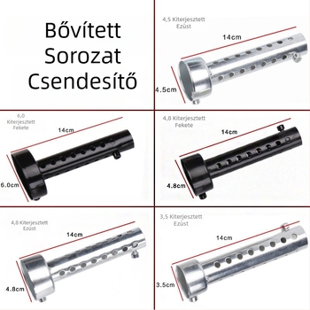 Módosított motorkerékpár kipufogócső, Mopie Silencer, vas, motorkerékpár módosításához
