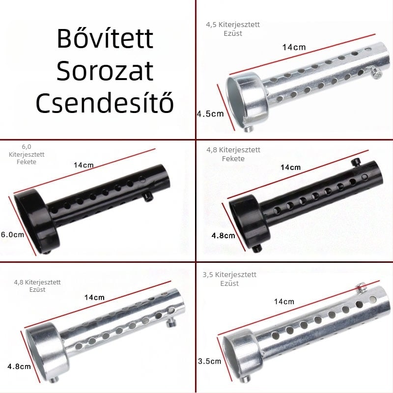 Módosított motorkerékpár kipufogócső, Mopie Silencer, vas, motorkerékpár módosításához
