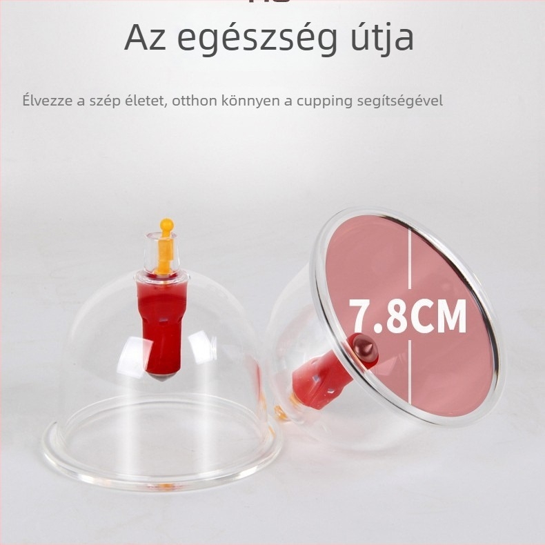 Vákuumos köpölyöző készülék - függőleges kivitel, otthoni használatra, üvegmentes konstrukció, 24 pohár, 12 készlet dobozonként