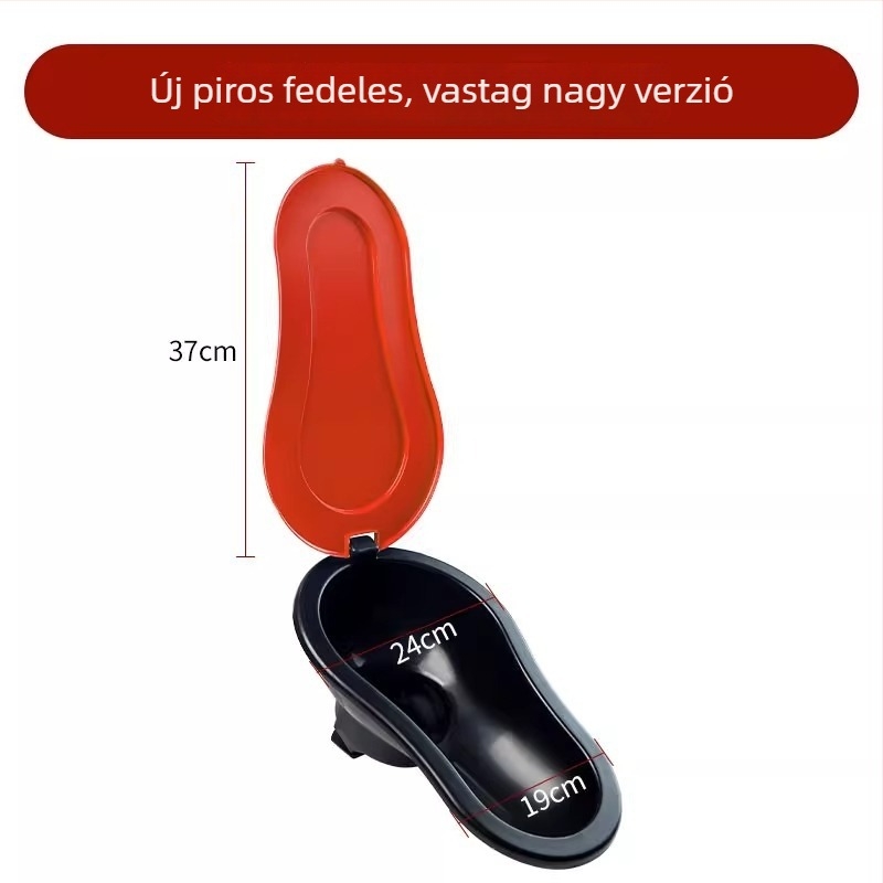 Műanyag ideiglenes vécé építkezésekhez — tartály nélkül, szabványos csatornaátmérő, szifon nélkül