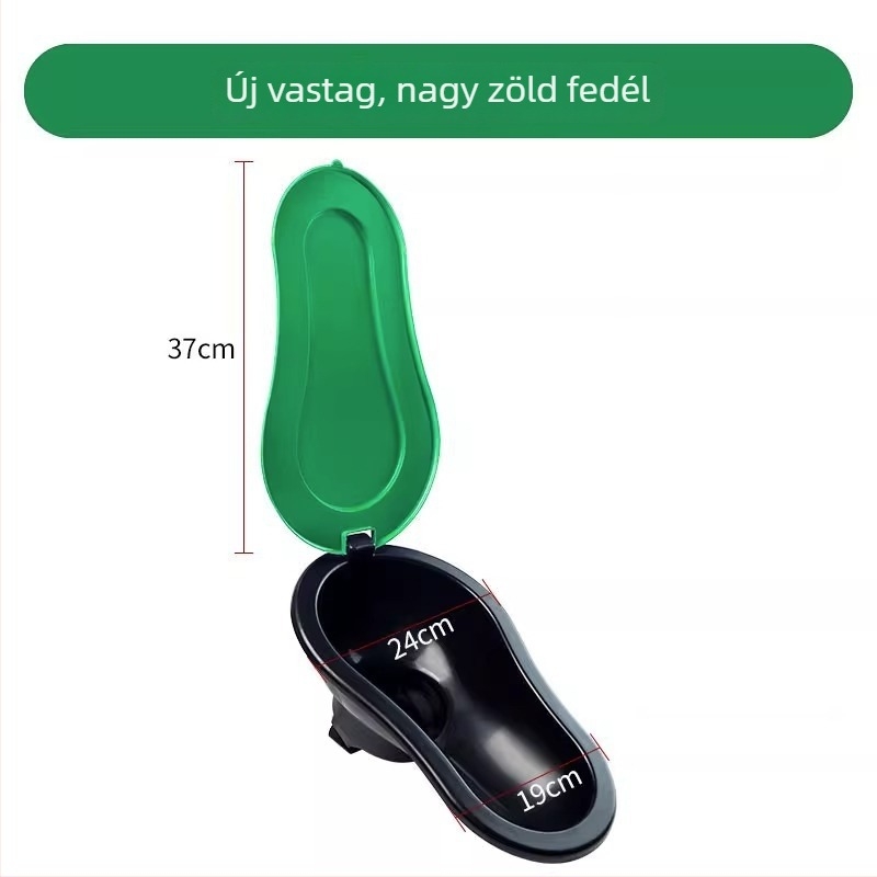 Műanyag ideiglenes vécé építkezésekhez — tartály nélkül, szabványos csatornaátmérő, szifon nélkül