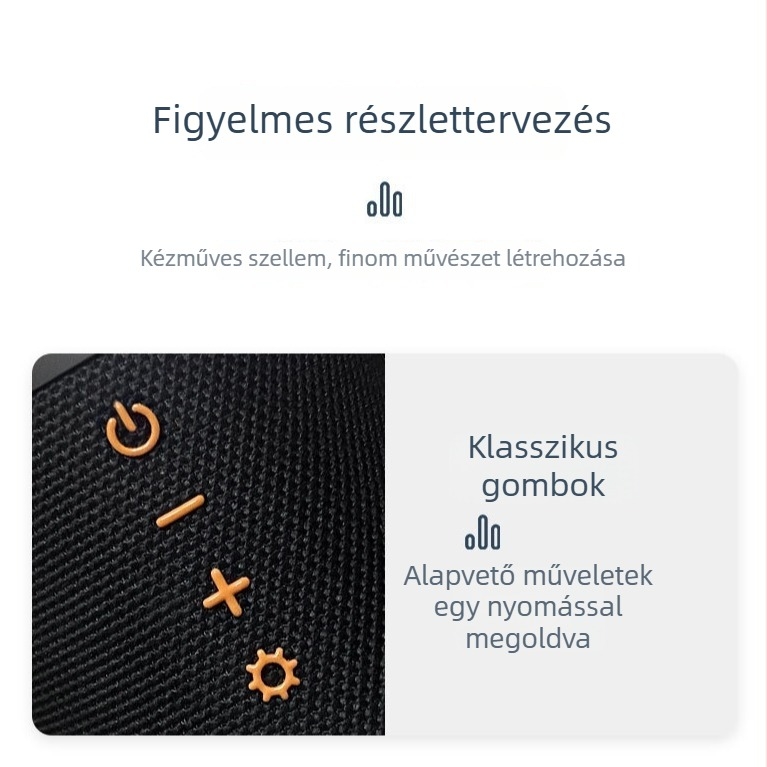 Bluetooth hangsugó ambient világítással, kültéri hordozható (Bluetooth 5.0, 100Hz-20kHz, <10W, IPX3, beépített lítium akkumulátor)