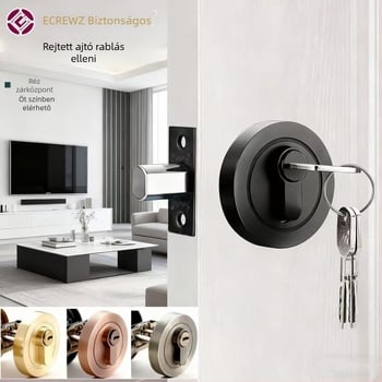 Yigu rejtett ajtózár belső fatájakhoz, cinkötvözetből, modern minimalista stílus