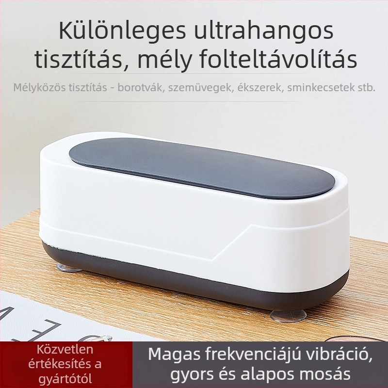 Ultrahangos kontaktlencse tisztító, USB-vel működő, 3W, 3.7V, kapacitás akár 300 ml, mechanikus üzemmód