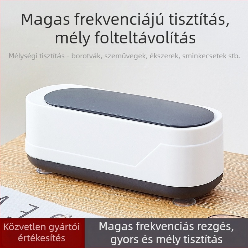 Kontaklencse ultrahangos tisztító készülék, mechanikus üzemmód, USB táplálás, 3.7V, 3W, kapacitás ≤300 ml
