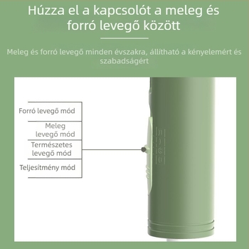 Hajszárító negatív ionokkal, összecsukható, 1300W, AC motor, 220V