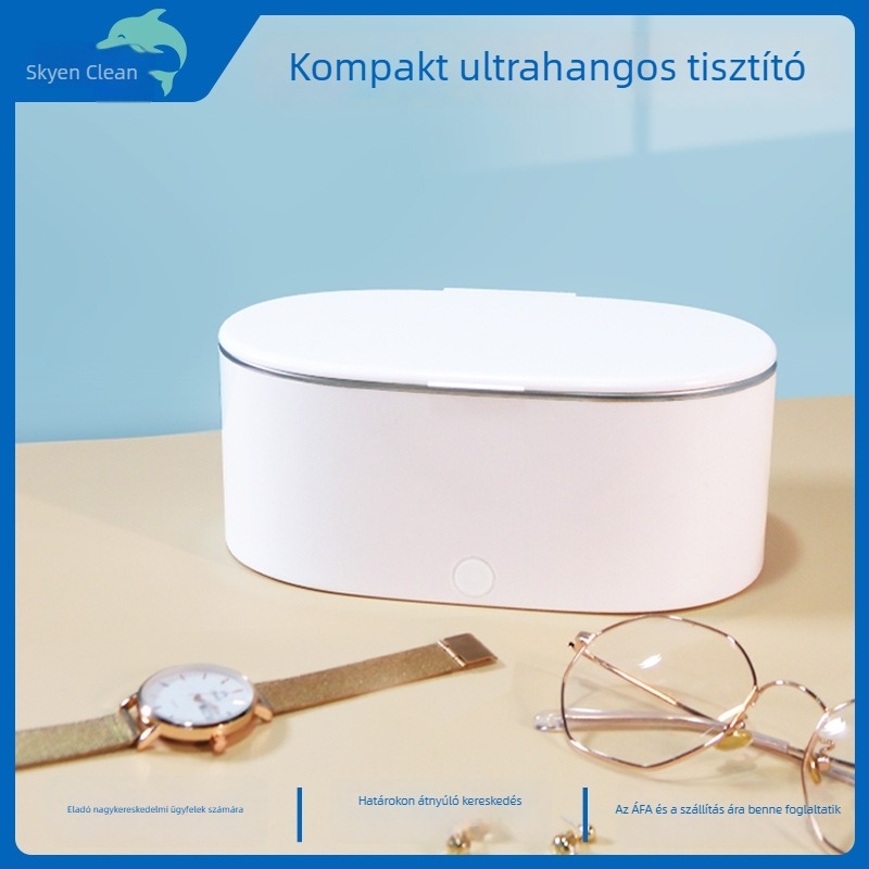 All-in-One ultrahangos szemüvegtisztító készülék, 45000 Hz, 18 W, modell JP-910, 1 rekesz, otthoni használatra