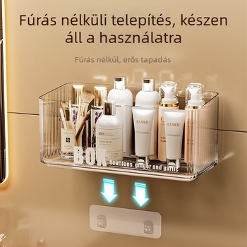 Arc törölköző tároló doboz, falra szerelhető, műanyag PET, 45L, porálló, fürdőszoba