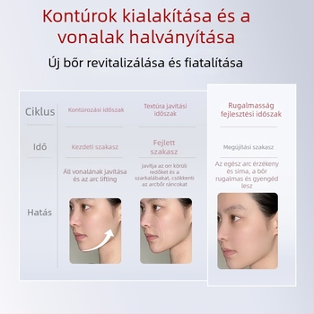 Arc masszírozó rezgő, vörös fény terápia, otthoni használatra, hordozható, beépített 800–1000 mAh akkumulátor