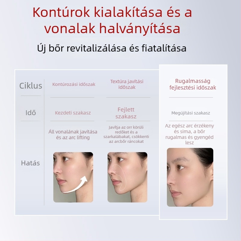 Arc masszírozó rezgő, vörös fény terápia, otthoni használatra, hordozható, beépített 800–1000 mAh akkumulátor