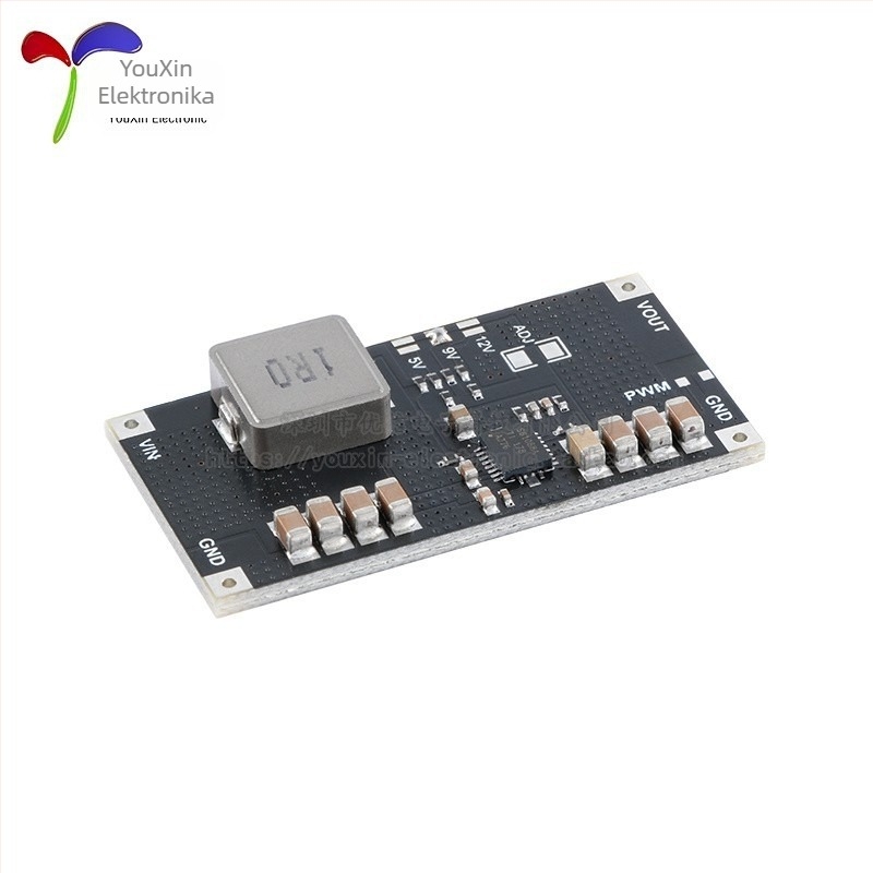 TPS61088 Li-ion akkumulátor Boost DC-DC modul, bemenet 5V/9V/12V, kimenet akár 10A