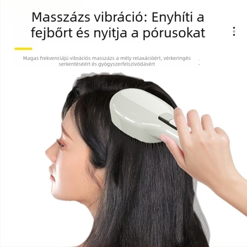 DX-002 Elektromos fejmasszázs fésű esszenciabevivővel – 235 g, fejmasszázs nyugtató hatás, minden évszakban használható