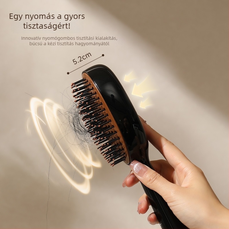 Bydoll Pneumatikus párnás masszírozó fésű a fejbőrre — ABS + TPR + 304 rozsdamentes acél, Termékkód B2875, Származás Zhejiang