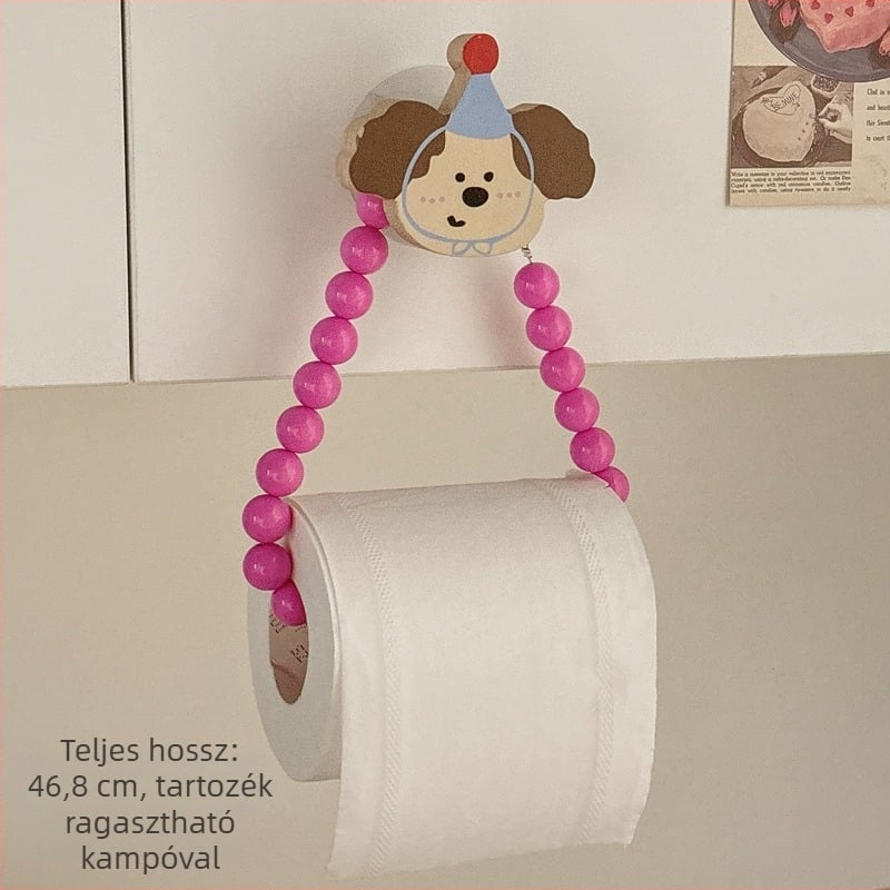 WC papír tartó – falra szerelhető, fúrás nélküli, műanyag, modern minimalist stílus