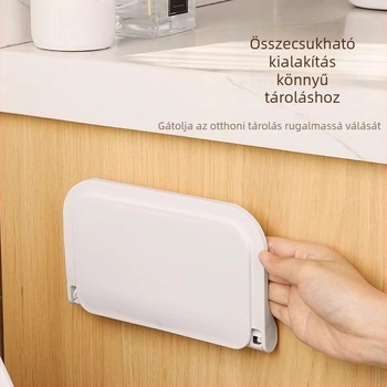 Pengyi összecsukható falra szerelhető fürdőszobai polc, fúrás nélkül, 1 rétegű, fürdőszobai tárolás