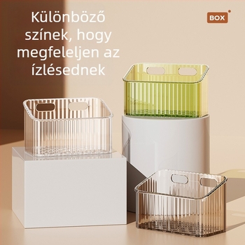 Falra szerelt kozmetikai tároló – műanyag, egy rétegű, 5–10 kg teherbírás, modern minimál stílus