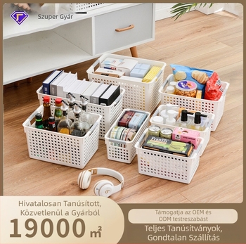 Tárolókosár Mutual abundance — műanyag, gyümölcsök és zöldségek, Modell Storage Basket, Stílus: Modern egyszerűség