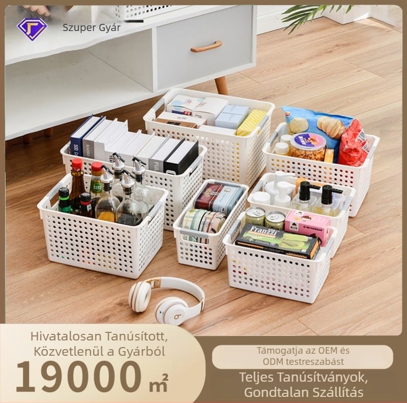 Tárolókosár Mutual abundance — műanyag, gyümölcsök és zöldségek, Modell Storage Basket, Stílus: Modern egyszerűség