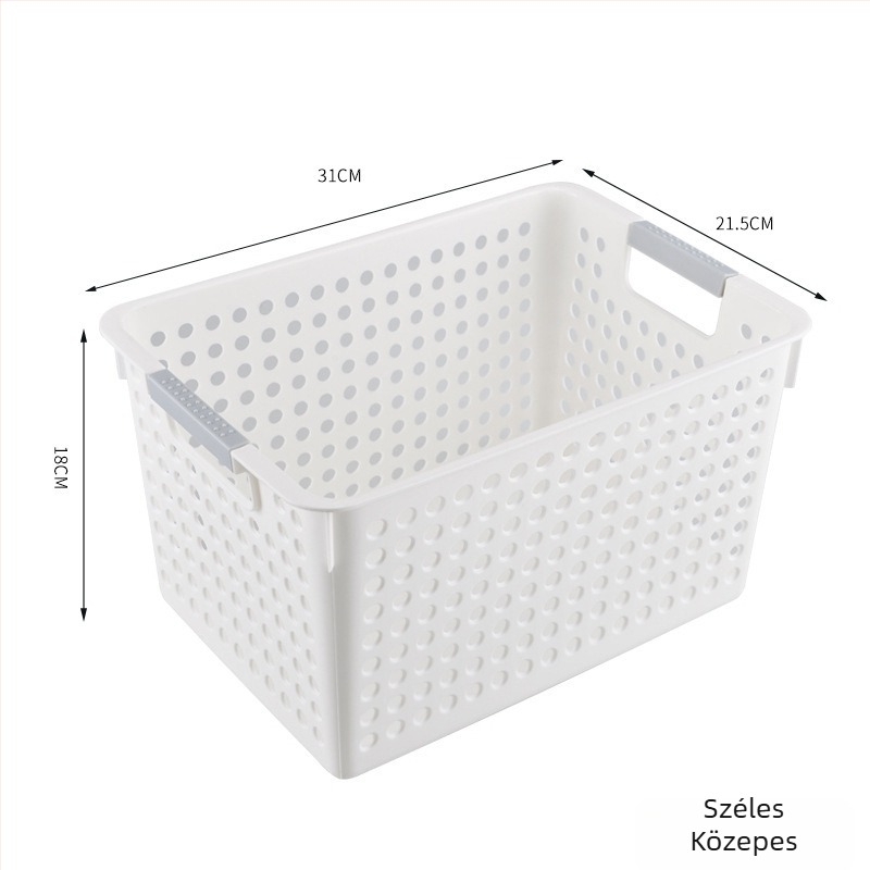 Tárolókosár Mutual abundance — műanyag, gyümölcsök és zöldségek, Modell Storage Basket, Stílus: Modern egyszerűség