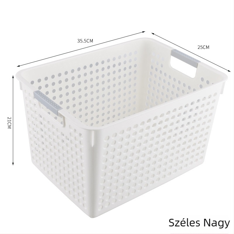 Tárolókosár Mutual abundance — műanyag, gyümölcsök és zöldségek, Modell Storage Basket, Stílus: Modern egyszerűség