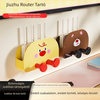 WiFi router tároló doboz, falra szerelhető, rejtett Set-Top Box és optikai modem tartó