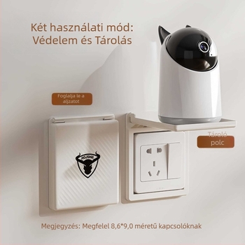 86-os falra szerelhető tároló | 1 szint, ABS, összecsukható, ragasztós telepítés, fúrás nélkül