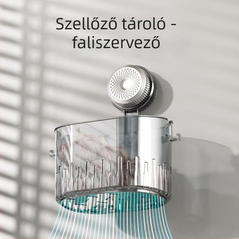 Xiangfei Sth08 PET Konyhai tárolókosár hagyma, gyömbér és fokhagyma számára, falra szerelhető, lyukmentes, modern egyszerű stílus