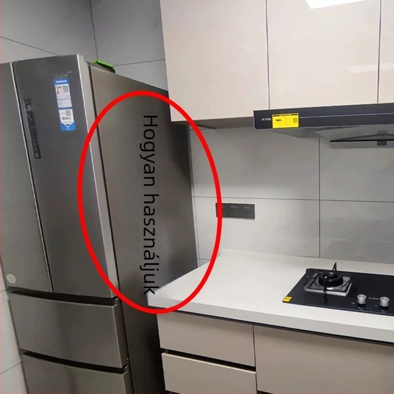 Konyhai fólia tároló falra szerelhető, vákuumrögzítés, fém, 1 polcos, kampó-stílusú, többfunkciós