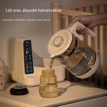 Aux 2-in-1 üveg vízforraló és tejmelegítő intelligens hőmérséklet-szabályozással, 800W, 220V, modell Aas-12azx-89a