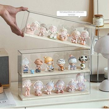 Figurákat tároló doboz, modell C3852, PP műanyag, 2 L kapacitás, fedett