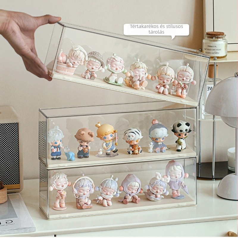 Figurákat tároló doboz, modell C3852, PP műanyag, 2 L kapacitás, fedett