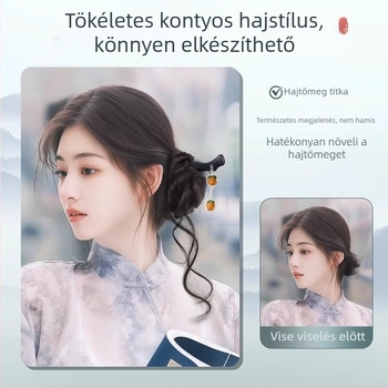 Ponytail paróka – teljesen kézzel készített, hőálló huzal, nem festhető vagy dauerolható, testreszabott változat (farok stílus: összenyomott)