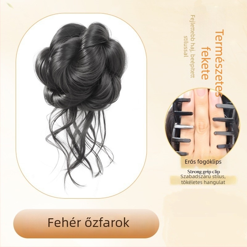 Ponytail paróka – teljesen kézzel készített, hőálló huzal, nem festhető vagy dauerolható, testreszabott változat (farok stílus: összenyomott)